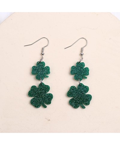 St Patricks Day Shirt Women St Patricks Day Earrings for Women Shamrock Earrings for Girls Irish Earrings Green Clover Drop E...