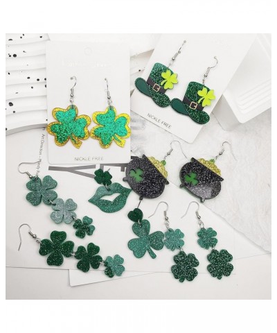 St Patricks Day Shirt Women St Patricks Day Earrings for Women Shamrock Earrings for Girls Irish Earrings Green Clover Drop E...