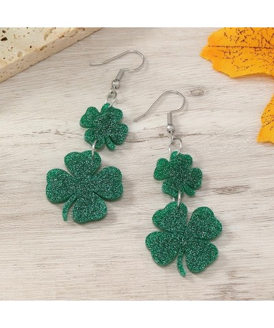 St Patricks Day Shirt Women St Patricks Day Earrings for Women Shamrock Earrings for Girls Irish Earrings Green Clover Drop E...