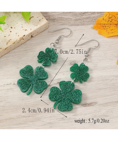 St Patricks Day Shirt Women St Patricks Day Earrings for Women Shamrock Earrings for Girls Irish Earrings Green Clover Drop E...