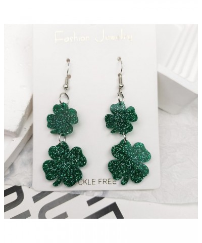 St Patricks Day Shirt Women St Patricks Day Earrings for Women Shamrock Earrings for Girls Irish Earrings Green Clover Drop E...