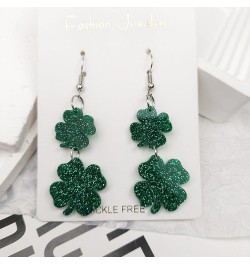 St Patricks Day Shirt Women St Patricks Day Earrings for Women Shamrock Earrings for Girls Irish Earrings Green Clover Drop E...