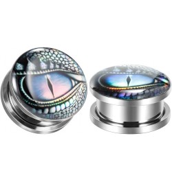 10 Pcs Stainless Steel Epoxy Screw Fit Ear Gauges Ear Plug Flesh Tunnel Piercing Jewelry 2g - 1-3/16 inch 2g(6mm) style 2 $12...