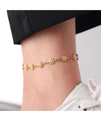 3PCS Ankle Bracelets for Women Teens 14K Gold Plated Anklets Bracelets Cuban Link Tennis Snake Paperclip Chain Cubic Zirconia...