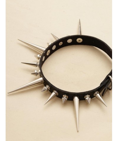 Gothic Punk Spiked Choker Necklace, PU Leather Choker, Halloween Chirstmas New Year Jewelry Gift for Women, Men 34 $8.84 Neck...