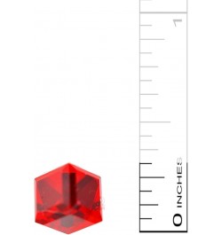 Tiny Crystal Cube Stud Earrings Red $10.02 Earrings