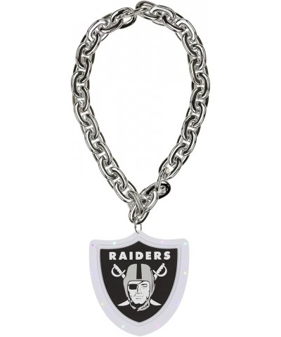 NFL Unisex-Adult NFL Team Logo Fan Team Light Up Chain Las Vegas Raiders Big Logo $18.06 Necklaces