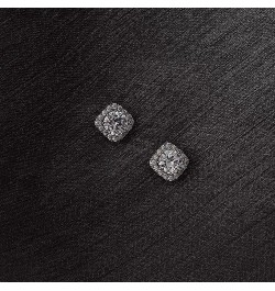 Cubic Zirconia Earrings Studs for Women Men Simulated Diamond CZ Stud Silver Earrings 5mm $18.54 Earrings