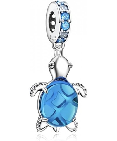 Charm 925 Sterling Silver Pendant,Girl Jewelry Beads Gifts for Women Bracelet&Necklace Murano Glass Sea Turtle Dangle $8.54 B...