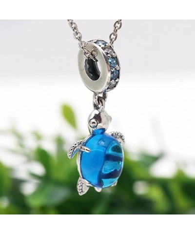 Charm 925 Sterling Silver Pendant,Girl Jewelry Beads Gifts for Women Bracelet&Necklace Murano Glass Sea Turtle Dangle $8.54 B...