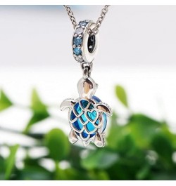 Charm 925 Sterling Silver Pendant,Girl Jewelry Beads Gifts for Women Bracelet&Necklace Murano Glass Sea Turtle Dangle $8.54 B...