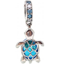 Charm 925 Sterling Silver Pendant,Girl Jewelry Beads Gifts for Women Bracelet&Necklace Murano Glass Sea Turtle Dangle $8.54 B...