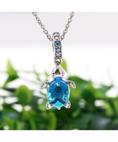 Charm 925 Sterling Silver Pendant,Girl Jewelry Beads Gifts for Women Bracelet&Necklace Murano Glass Sea Turtle Dangle $8.54 B...