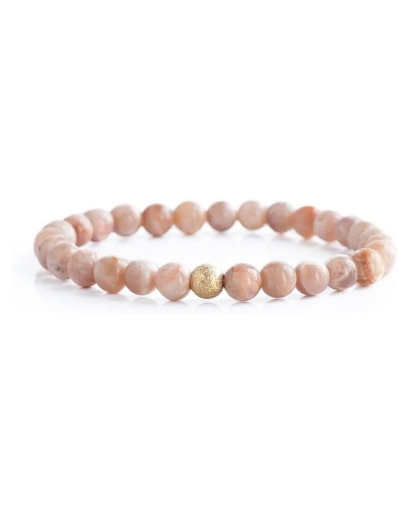 Core Gemstones Bracelet Collections Stretch Genuine Semi-Precious Bracelets, 6mm Sunstone $13.00 Bracelets