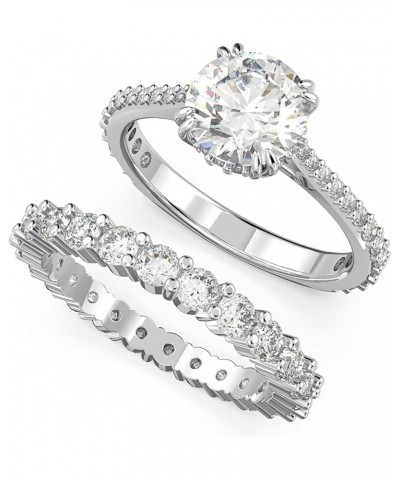 Constella Ring Set Collection, Clear Crystals, Rhodium Tone Finish US Size 6 EU 52 $83.73 Rings