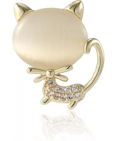 Animal Cute Cat Bow Brooch Pin On Dress Rhinestone Brooches Jewelry Accessories for Women Gold $5.79 Brooches & Pins