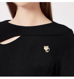 Animal Cute Cat Bow Brooch Pin On Dress Rhinestone Brooches Jewelry Accessories for Women Gold $5.79 Brooches & Pins