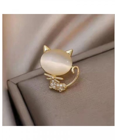 Animal Cute Cat Bow Brooch Pin On Dress Rhinestone Brooches Jewelry Accessories for Women Gold $5.79 Brooches & Pins