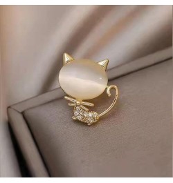 Animal Cute Cat Bow Brooch Pin On Dress Rhinestone Brooches Jewelry Accessories for Women Gold $5.79 Brooches & Pins