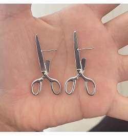 Vintage Scissors Stud Earrings Funny Scissor Earrings for Women Funky Shears Unique Design Earrings Creative Personal Holiday...