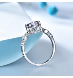 Mystic Topaz Lab Created 8mm Sterling Silver Engagement Statement Ring $16.49 Rings