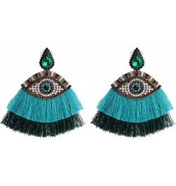 Crystal Evil Eyes Drop Earrings Fashion Unique Abstract Eyes Rhinestone Dangle Earring for Women Girls Exaggerated Jewelry Ta...