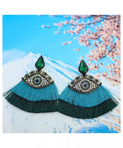 Crystal Evil Eyes Drop Earrings Fashion Unique Abstract Eyes Rhinestone Dangle Earring for Women Girls Exaggerated Jewelry Ta...