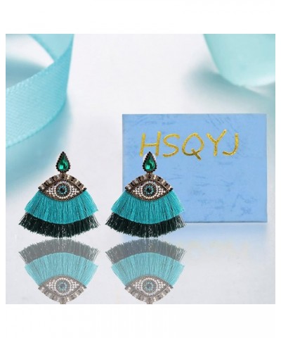 Crystal Evil Eyes Drop Earrings Fashion Unique Abstract Eyes Rhinestone Dangle Earring for Women Girls Exaggerated Jewelry Ta...