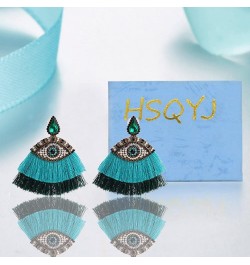 Crystal Evil Eyes Drop Earrings Fashion Unique Abstract Eyes Rhinestone Dangle Earring for Women Girls Exaggerated Jewelry Ta...