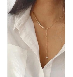 Gold Necklace Earring Set Gold Bar Necklace Drop Necklace Earrings Set Lariat Y Necklace for Women Trendy Long Stick Drop Dan...