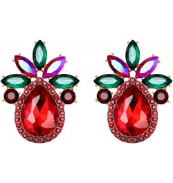 Women's Fashion Crystal Rhinestone Marquise Teardrop Cluster Stud Earrings for Wedding Prom Party Multicolor Gold-Tone $7.41 ...