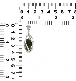 Rough Gemstone Sterling Silver Cage Pendant Moldavite 40 $36.05 Pendants