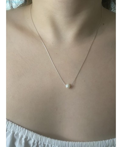 SALTY CALI- Precious Necklaces for Women- 925 Sterling Silver and 18k Gold Jewelry Freshwater Pearl Silver Plating $25.51 Nec...