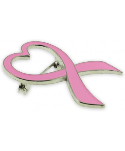 Breast Cancer Awareness Enamel Lapel Pin 10 Pack Awareness Ribbon Heart $71.55 Brooches & Pins