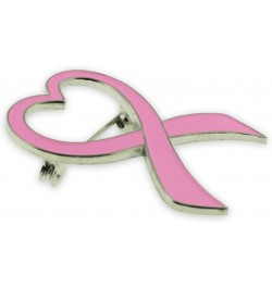 Breast Cancer Awareness Enamel Lapel Pin 10 Pack Awareness Ribbon Heart $71.55 Brooches & Pins