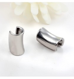 2 PCS 8mm-19mm Hypoallergenic 316 Stainless Steel New Ear Lobe Cuff Ear Gauges Plugs Ear Tunnels Stretcher Earring Studs Body...