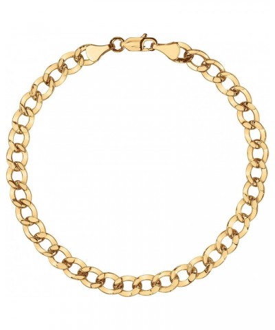 Yellow Gold Curb Chain Bracelet $137.70 Bracelets