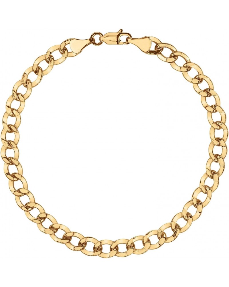 Yellow Gold Curb Chain Bracelet $137.70 Bracelets