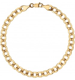 Yellow Gold Curb Chain Bracelet $137.70 Bracelets