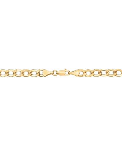 Yellow Gold Curb Chain Bracelet $137.70 Bracelets