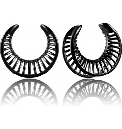 2 Pcs Hollow Design Saddle Plugs Gauges for Women Ventilate Ear Tunnels Gauges for Men Breathe Surgical Steel Gauge Earrings ...