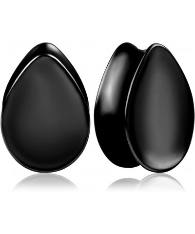 2PCS Elegant Teardrop Ear Tunnels Plugs Gauges 316 Stainless Steel Hypoallergenic Earrings Expanders Stretchers Piercing Body...