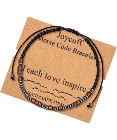 Morse Code Bracelets for Men Women Teen Girls Gifts for Her Mom Daughter Sister Aunt Wife Girlfriend Cousin Best Friend Inspi...