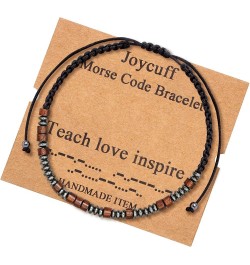 Morse Code Bracelets for Men Women Teen Girls Gifts for Her Mom Daughter Sister Aunt Wife Girlfriend Cousin Best Friend Inspi...