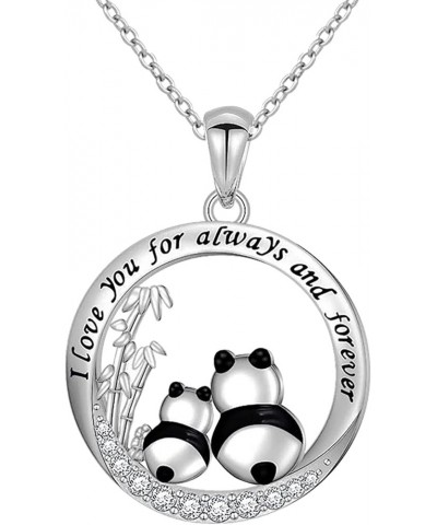 Silver Pandas Mother'S Day Necklaces for Women Birthday Valentine Jewelry Gift For Her Wifes Girlfriend Mom Necklace A $5.71 ...