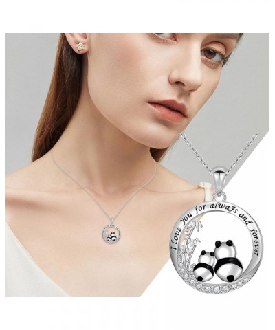 Silver Pandas Mother'S Day Necklaces for Women Birthday Valentine Jewelry Gift For Her Wifes Girlfriend Mom Necklace A $5.71 ...