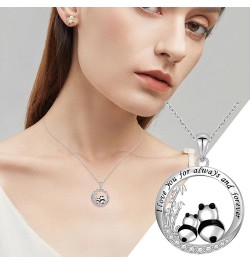 Silver Pandas Mother'S Day Necklaces for Women Birthday Valentine Jewelry Gift For Her Wifes Girlfriend Mom Necklace A $5.71 ...