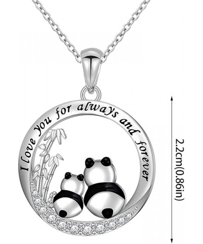 Silver Pandas Mother'S Day Necklaces for Women Birthday Valentine Jewelry Gift For Her Wifes Girlfriend Mom Necklace A $5.71 ...