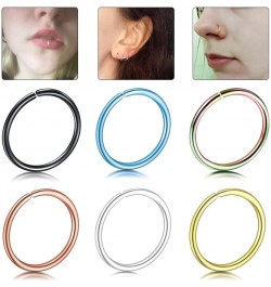 Nose Ring Lip Ring 1PC Stainless Steel U-Shape Hoop Piercing Jewelry Tragus Helix Ear Clip Piercing Hoop Unisex Jewelry Acces...