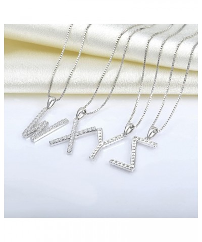 Initial Necklace 925 Sterling Silver Letter Pendant 26 Alphabet Necklace for Women Letter-Z $23.65 Necklaces